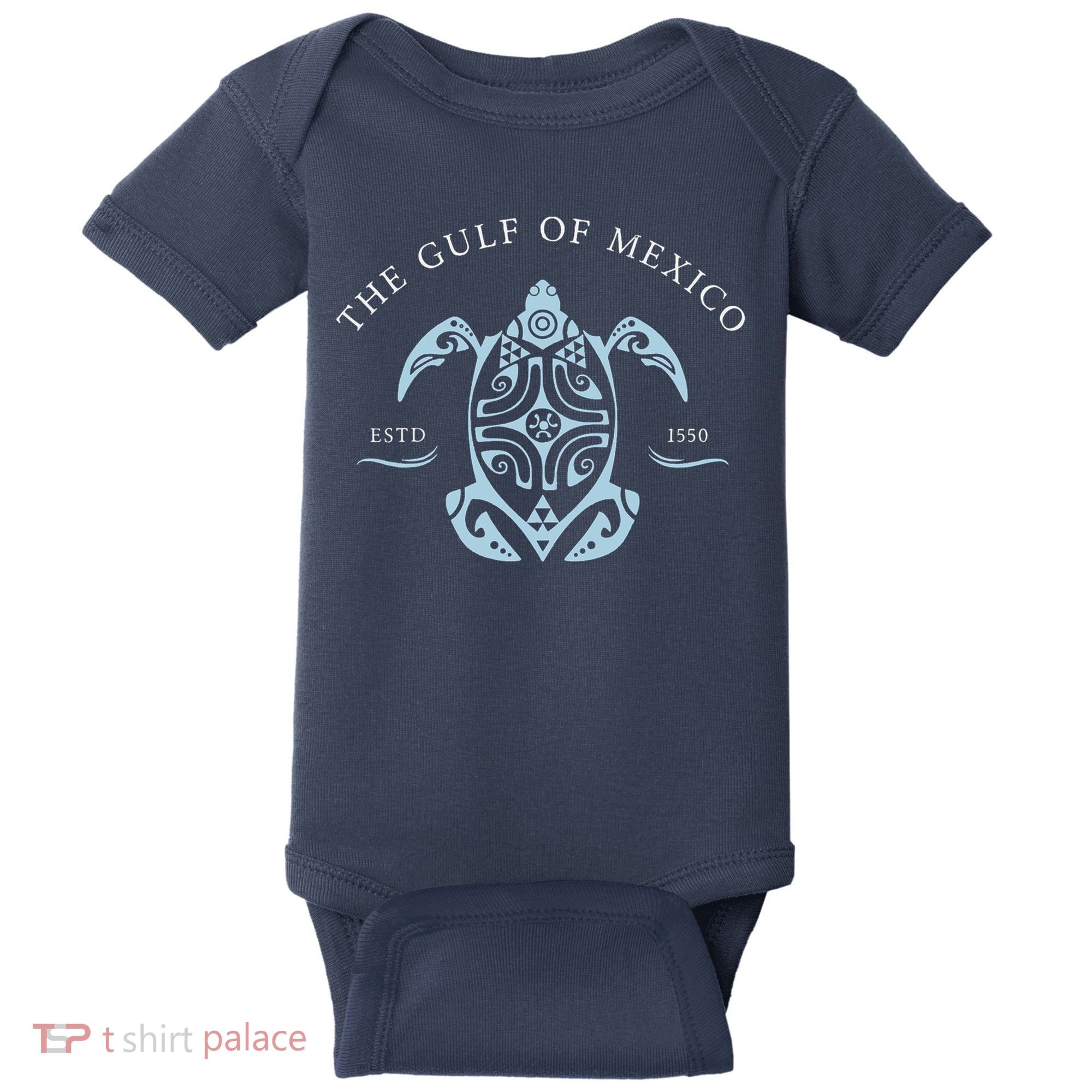 Gulf of Mexico Turtle Anti Trump Baby Bodysuit