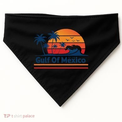 Gulf Of Mexico USA-Made Doggie Bandana