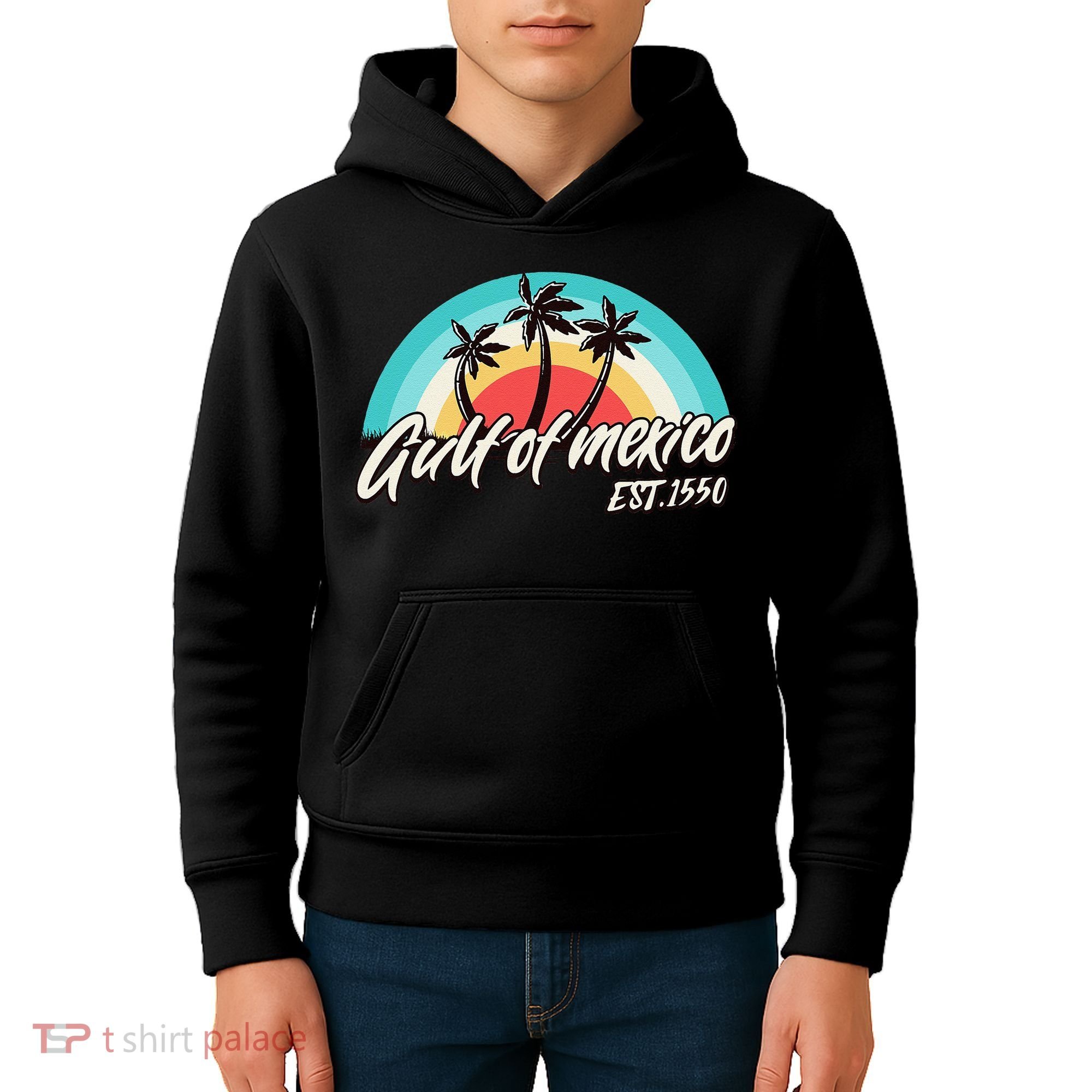 Gulf Of Mexico Est 1550 Kids Hoodie