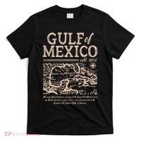 Gulf Of Mexico 1672 Historic Map Retro Gulfo Men Women Kids  T-Shirt thumb 0