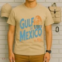 Gulf Of Mexico Retro Beach Sunset Vintage Travel Souvenir T-Shirt thumb 6