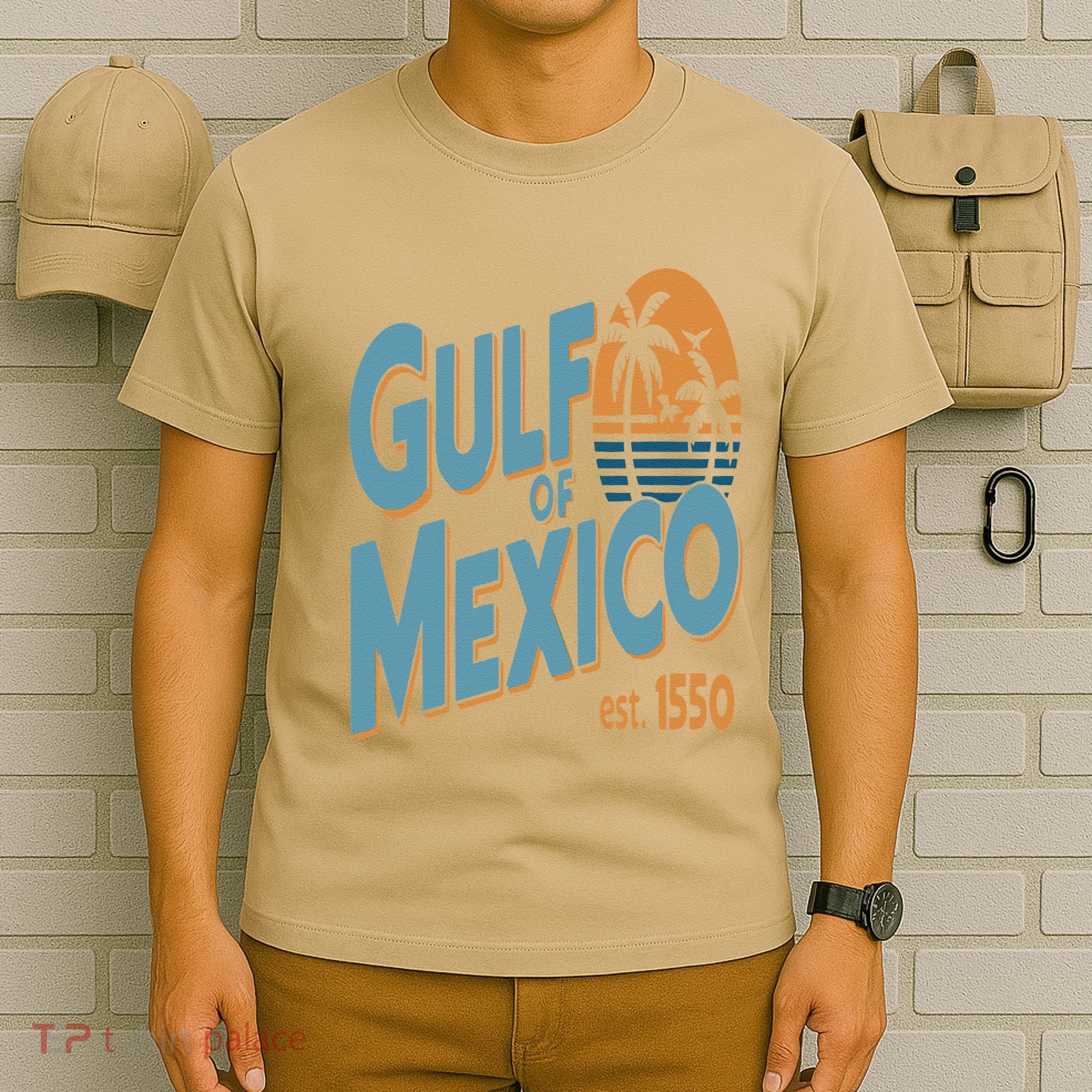 Gulf Of Mexico Retro Beach Sunset Vintage Travel Souvenir T-Shirt