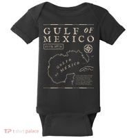 Gulf Of Mexico 1672 Historic Map De MéXico Baby Bodysuit thumb 0