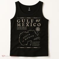 Gulf Of Mexico 1672 Historic Map De MéXico Tank Top thumb 2