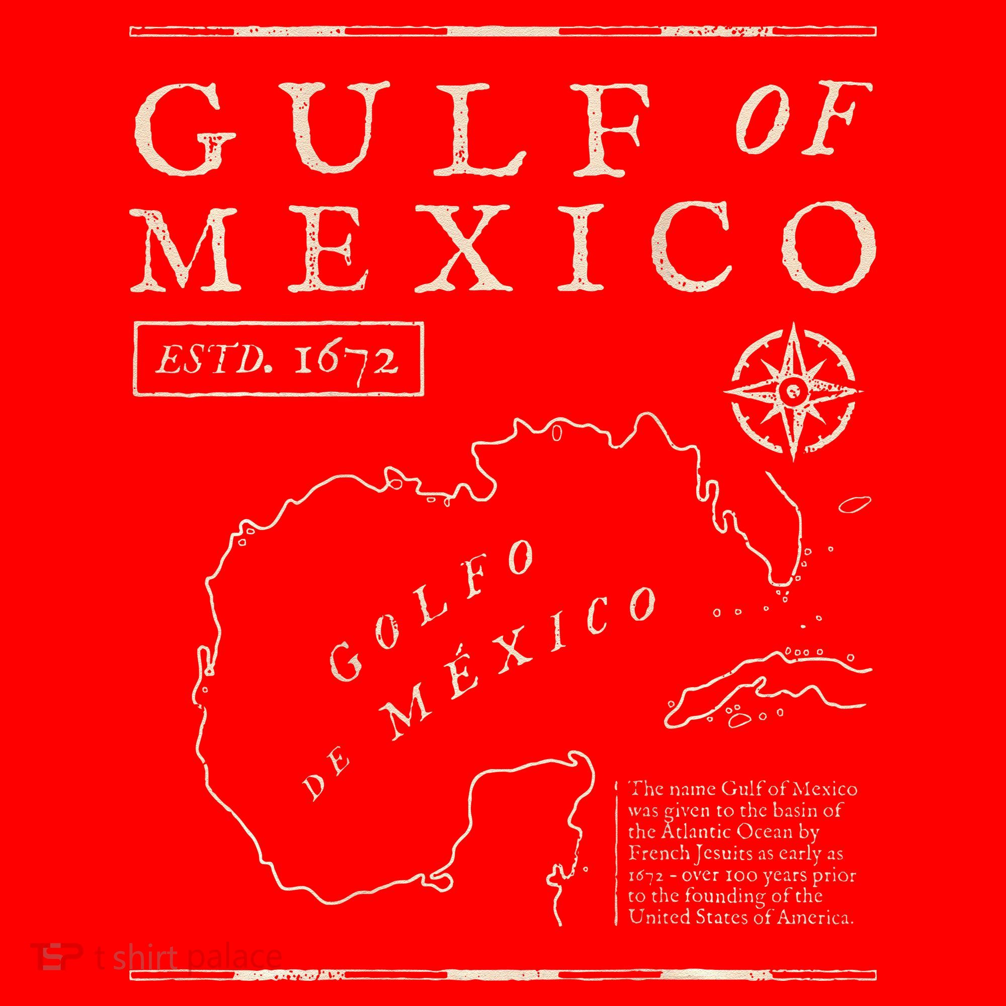 Gulf Of Mexico 1672 Historic Map De MéXico Santa Hat