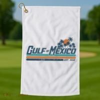 Gulf Of Mexico Est 1550 Golf Towel thumb 1
