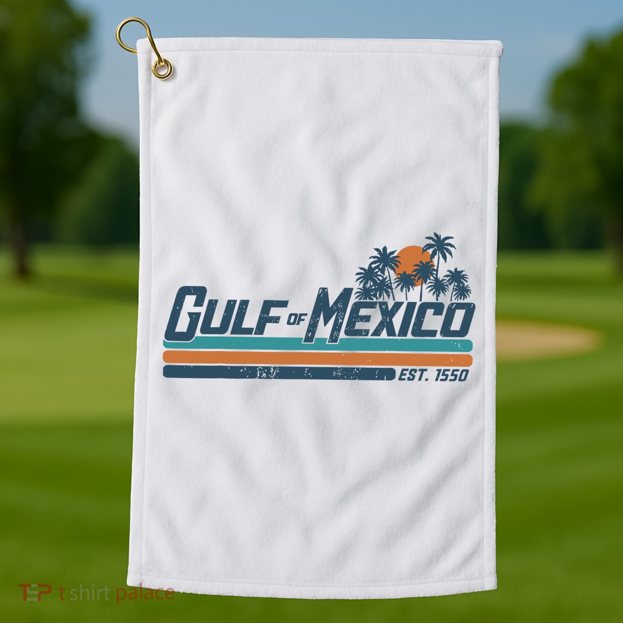 Gulf Of Mexico Est 1550 Golf Towel