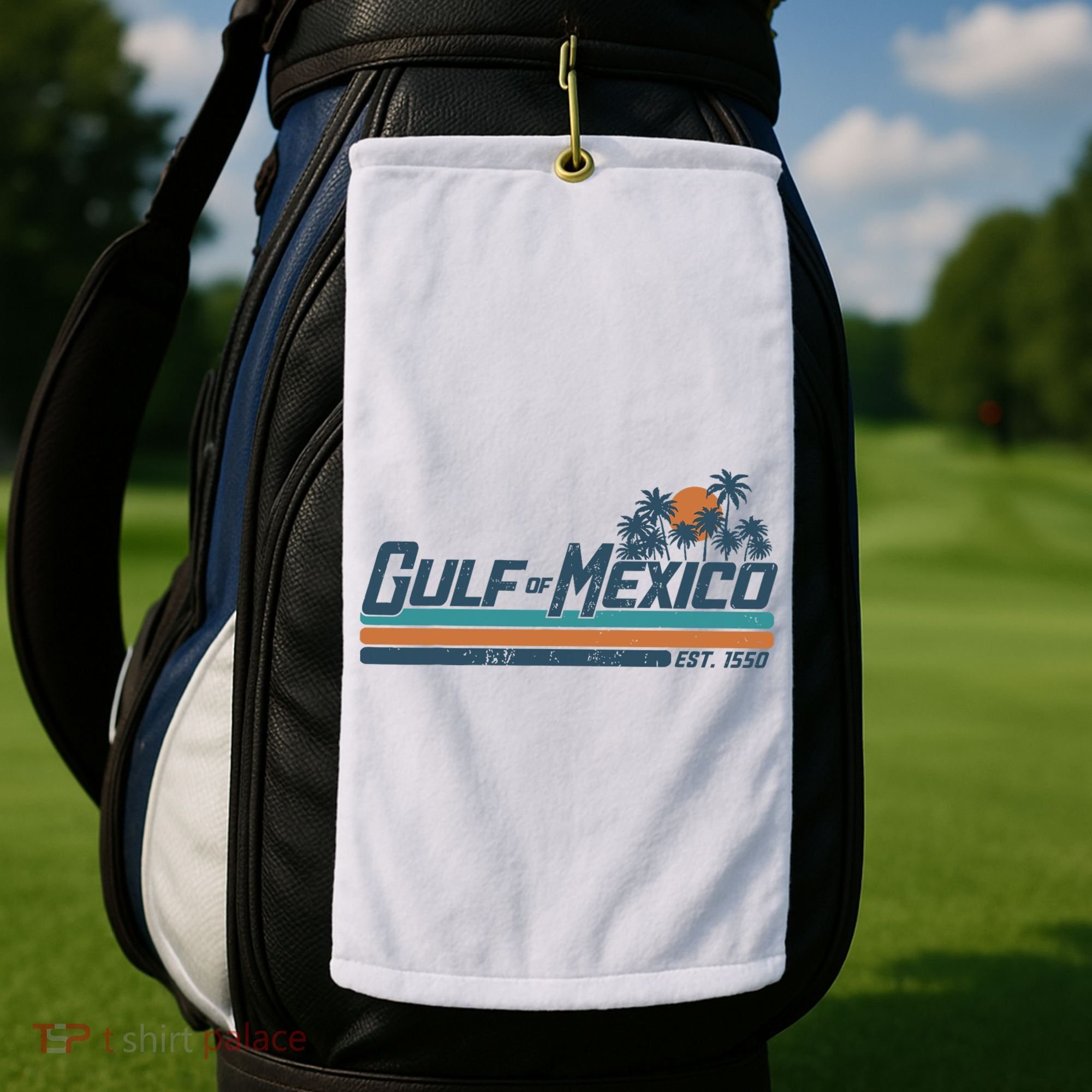 Gulf Of Mexico Est 1550 Golf Towel