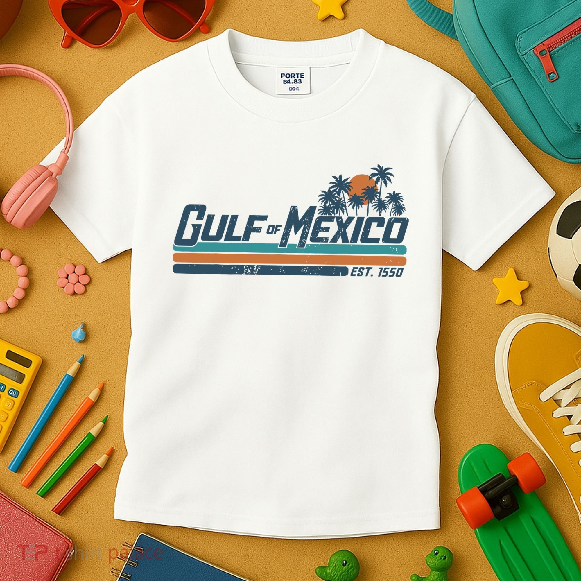 Gulf Of Mexico Est 1550 Kids T-Shirt