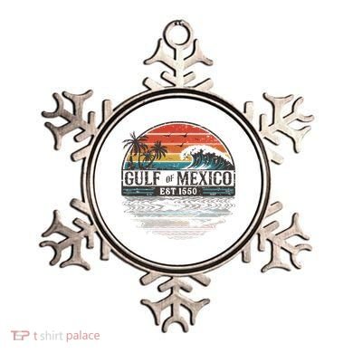 Gulf Of Mexico Retro Vintage Beach Ornament