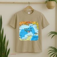 Gulf Of Mexico Map Flag Always Retro Vintage T-Shirt thumb 2