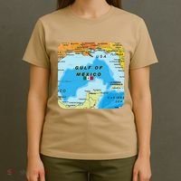 Gulf Of Mexico Map Flag Always Retro Vintage T-Shirt thumb 4