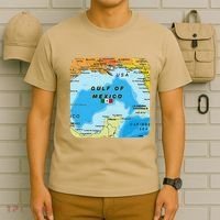 Gulf Of Mexico Map Flag Always Retro Vintage T-Shirt thumb 6