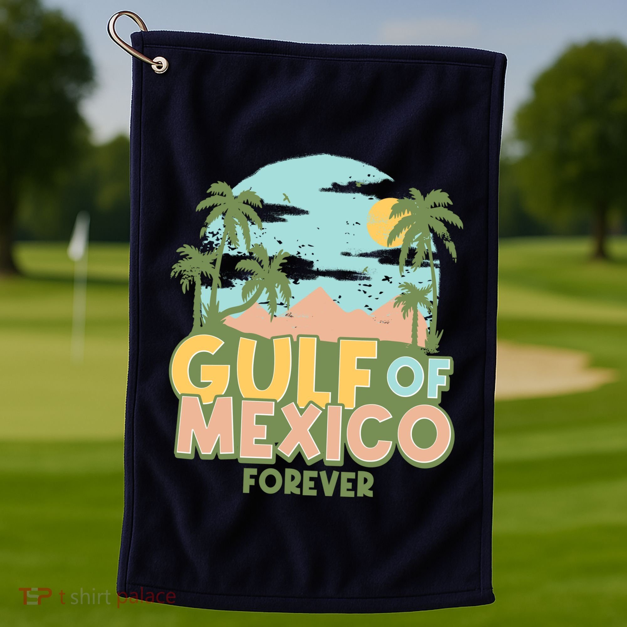 Gulf Of Mexico Forever Golf Towel