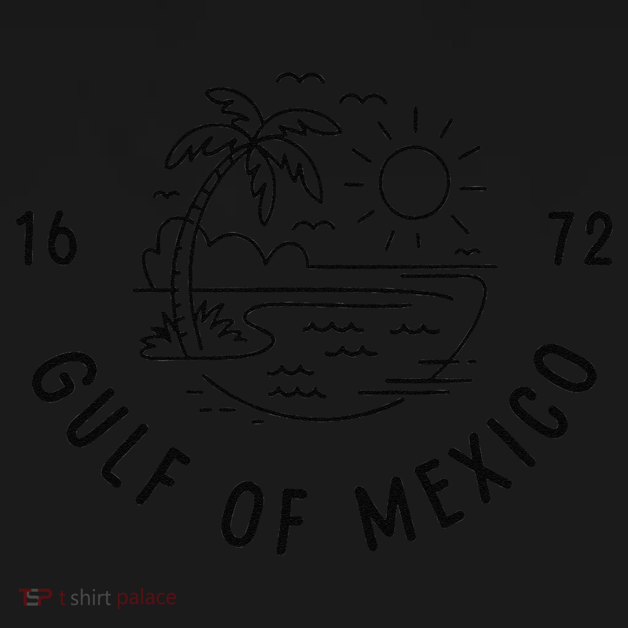 Gulf Of Mexico Est 1672 American Historical Geography Coaster