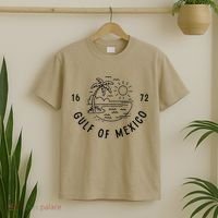 Gulf Of Mexico Est 1672 American Historical Geography T-Shirt thumb 2