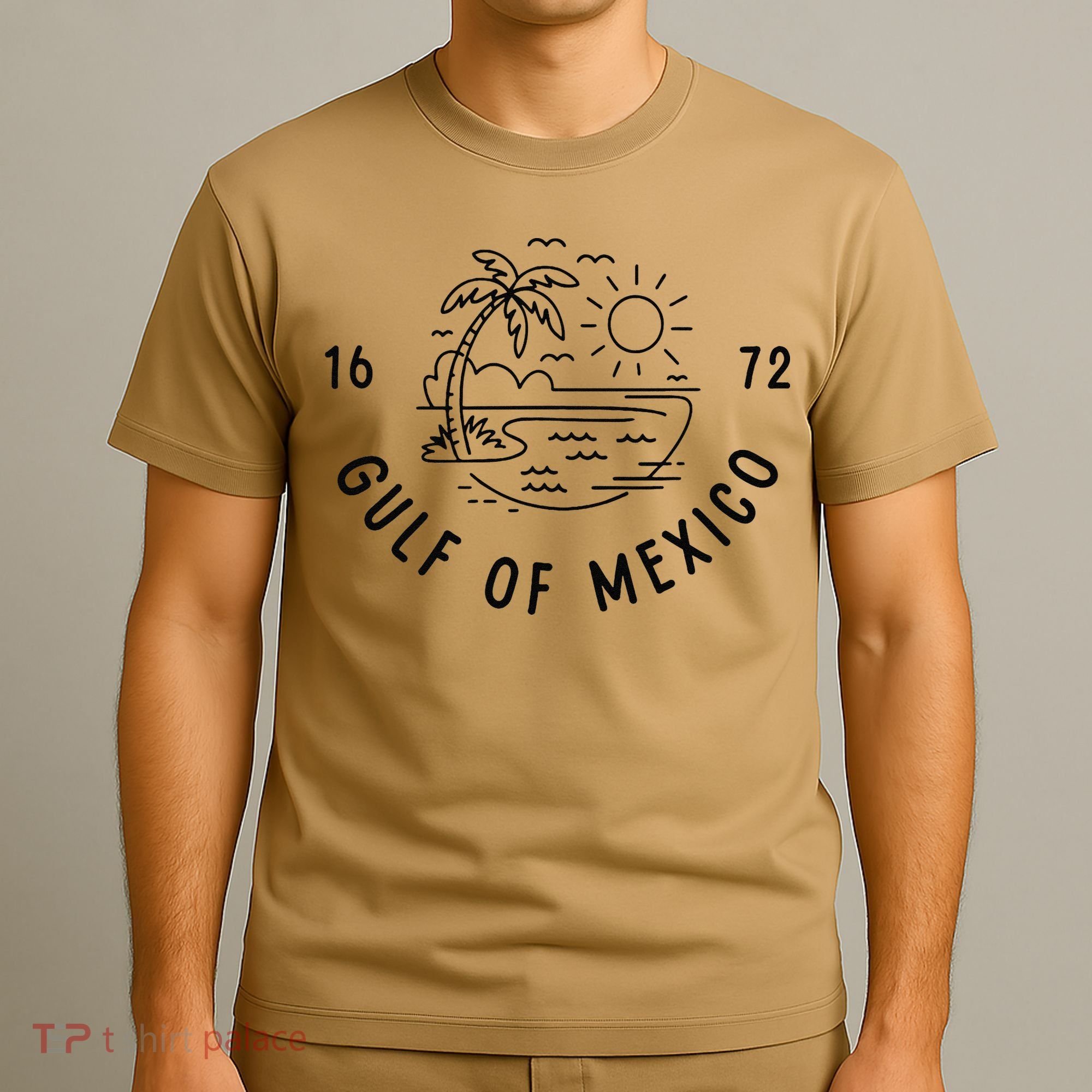 Gulf Of Mexico Est 1672 American Historical Geography T-Shirt