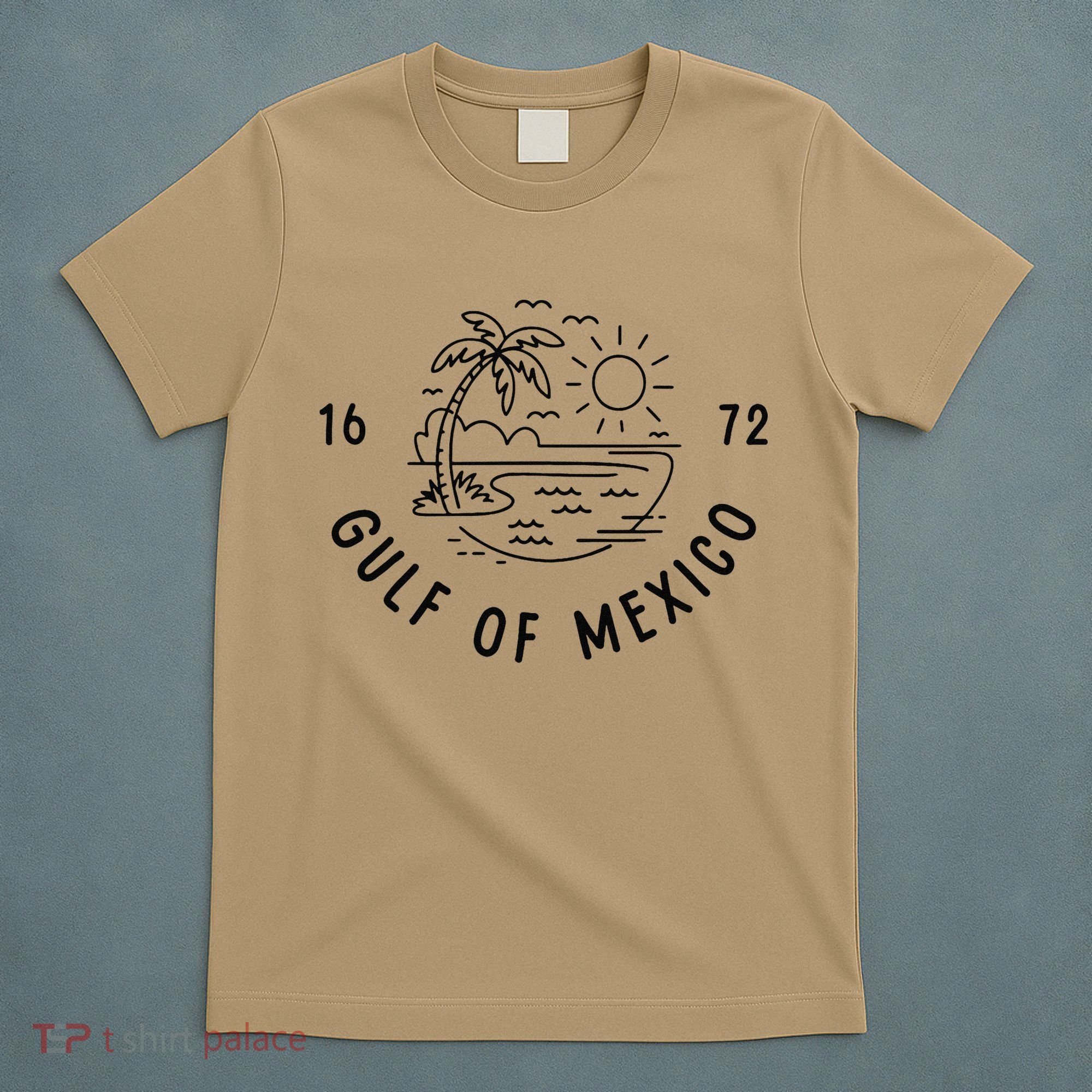 Gulf Of Mexico Est 1672 American Historical Geography T-Shirt