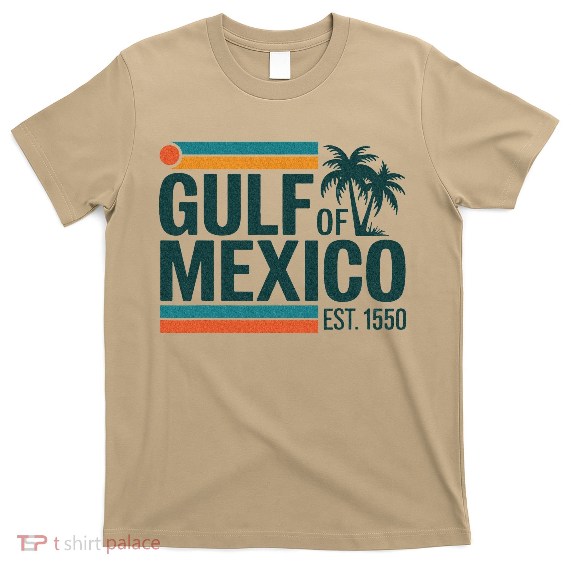 Gulf Of Mexico Est 1550 Retro Vintage Beach Gulf Of Mexico T-Shirt