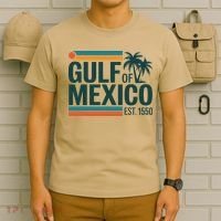 Gulf Of Mexico Est 1550 Retro Vintage Beach Gulf Of Mexico T-Shirt thumb 6