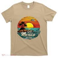 Gulf Of Mexico Since 1550 Retro Vintage Beach Palm T-Shirt thumb 0