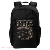 Gulf Of Mexico Since 1672 Historic Map Retro Gulf Beach Backpack thumb 0