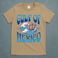 Gulf Of Mexico Est 1550 Retro Vintage Beach T-Shirt thumb 5