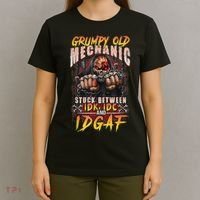 Grumpy Old Mechanic Stuck Between IDK IDC And Idgaf T-Shirt thumb 4