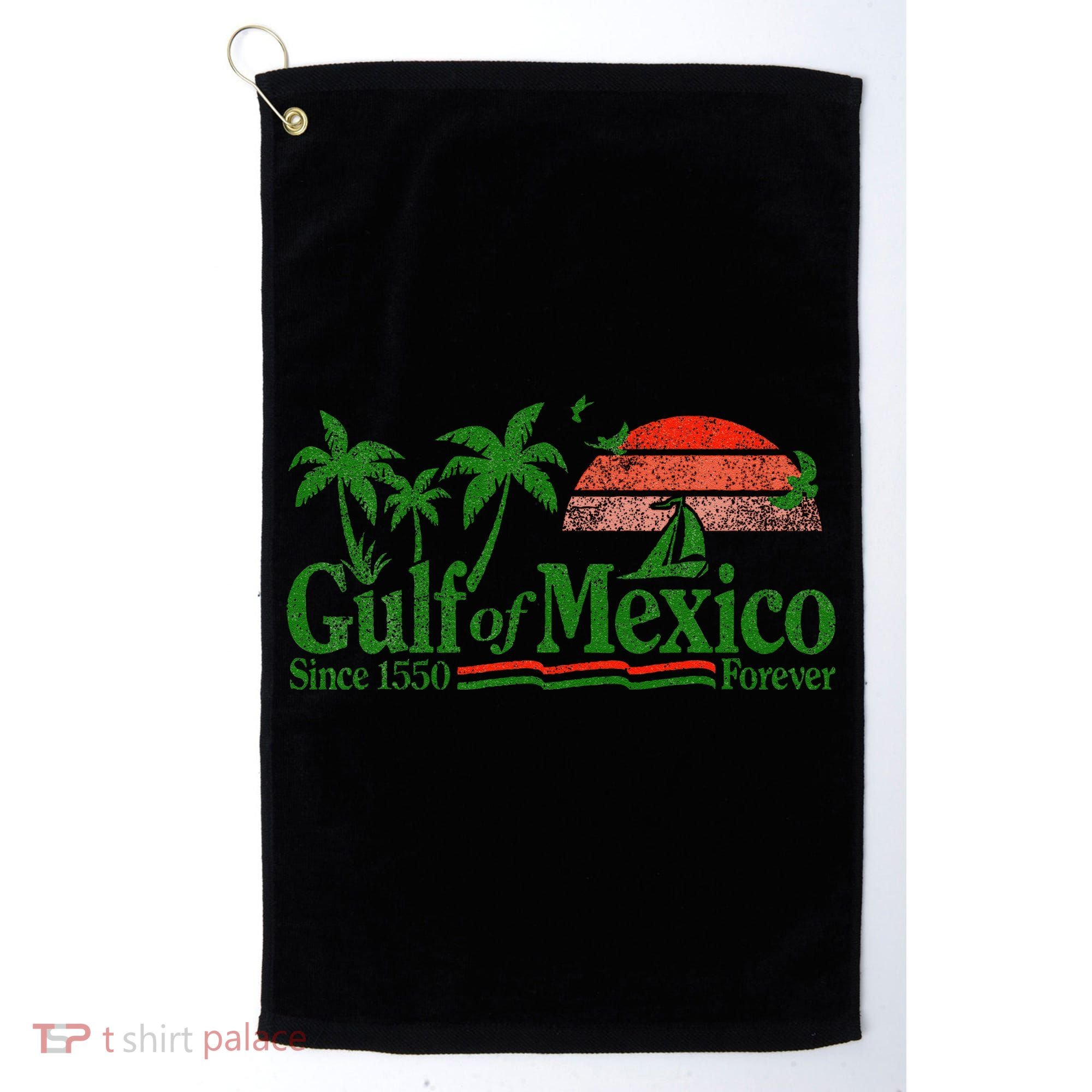 Gulf Of Mexico Since 1550 Golf Towel