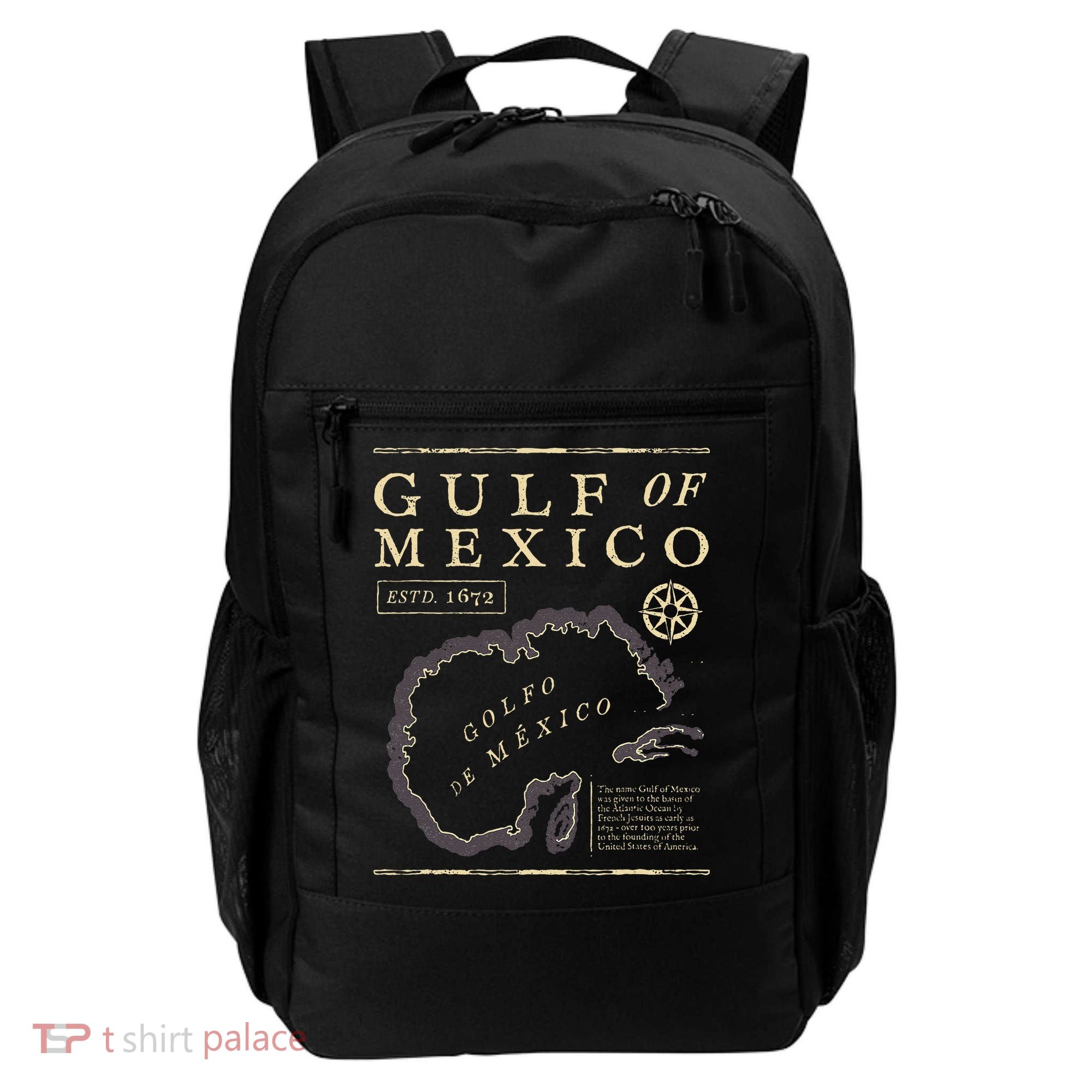 Gulf Of Mexico 1672 Historic Map Backpack