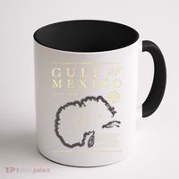 Gulf Of Mexico 1672 Historic Map Coffee Mug thumb 1