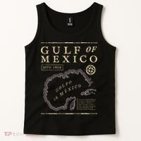 Gulf Of Mexico 1672 Historic Map Tank Top thumb 2