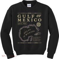 Gulf Of Mexico 1672 Historic Map Kids Sweatshirt thumb 0