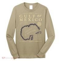 Gulf Of Mexico 1672 Historic Map Long Sleeve Shirt thumb 0