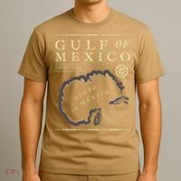 Gulf Of Mexico 1672 Historic Map T-Shirt thumb 3