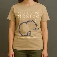 Gulf Of Mexico 1672 Historic Map T-Shirt thumb 4