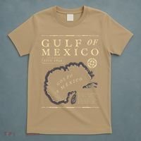 Gulf Of Mexico 1672 Historic Map T-Shirt thumb 5