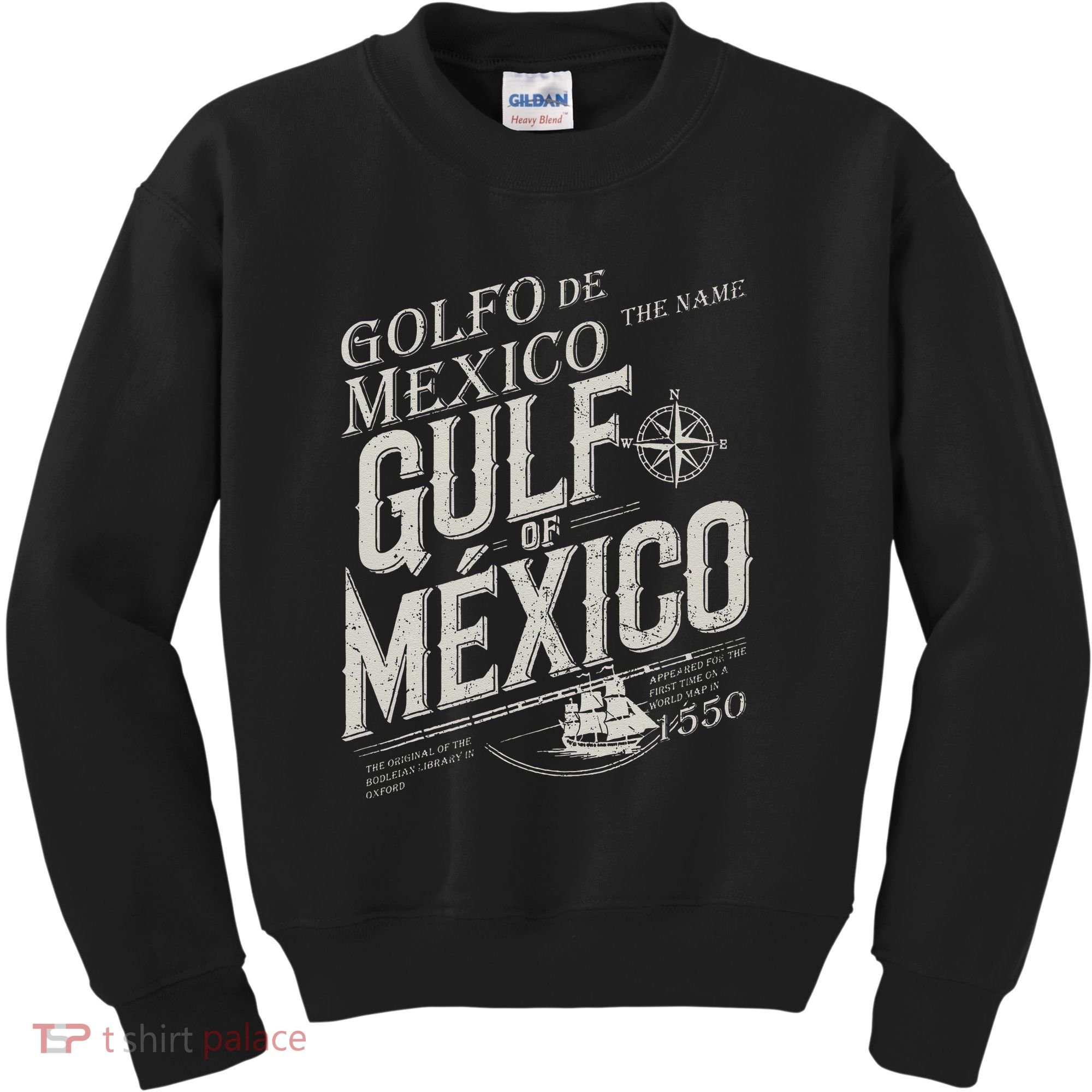Gulf Of Mexico Since 1550 History Origin Facts Kids Sweatshirt