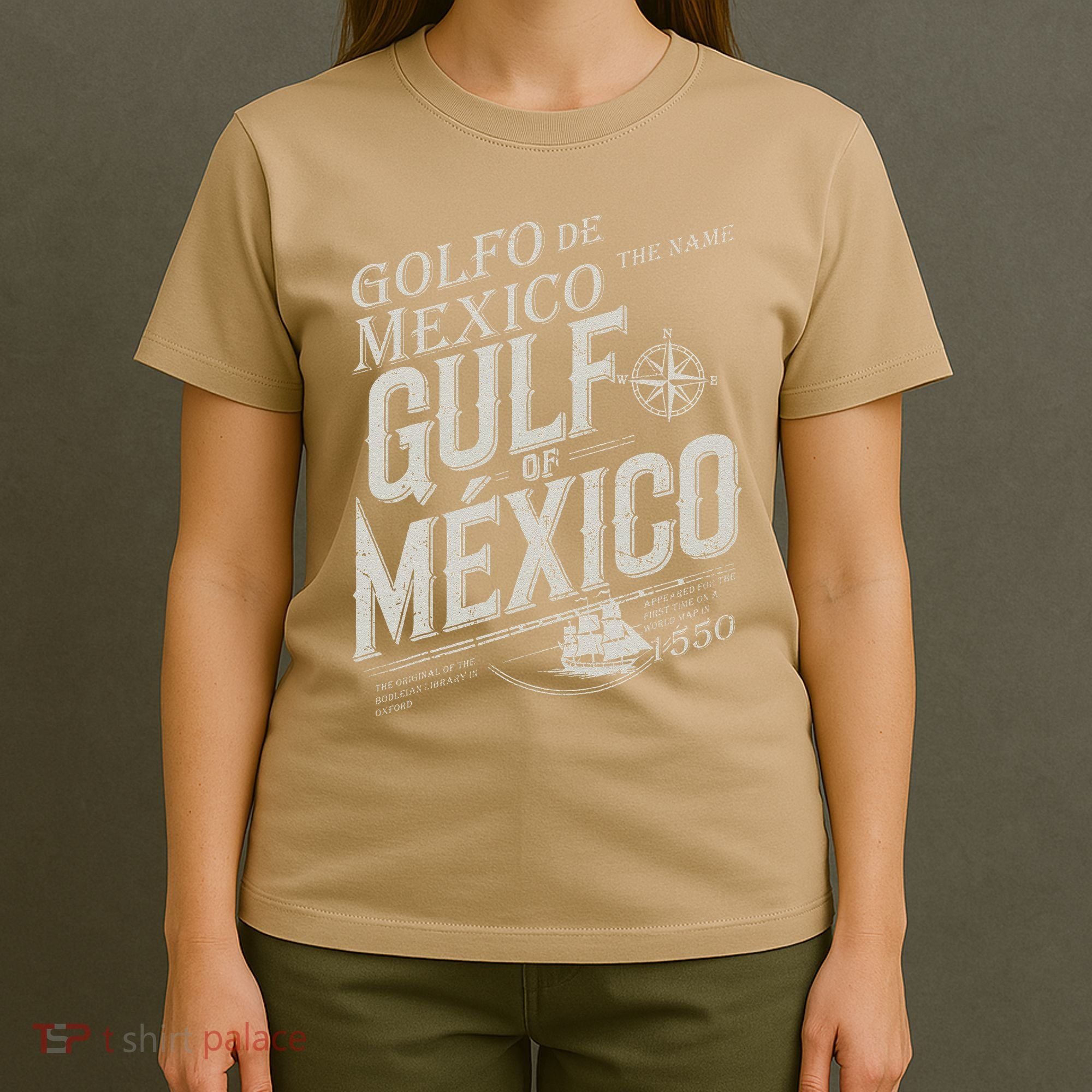 Gulf Of Mexico Since 1550 History Origin Facts T-Shirt