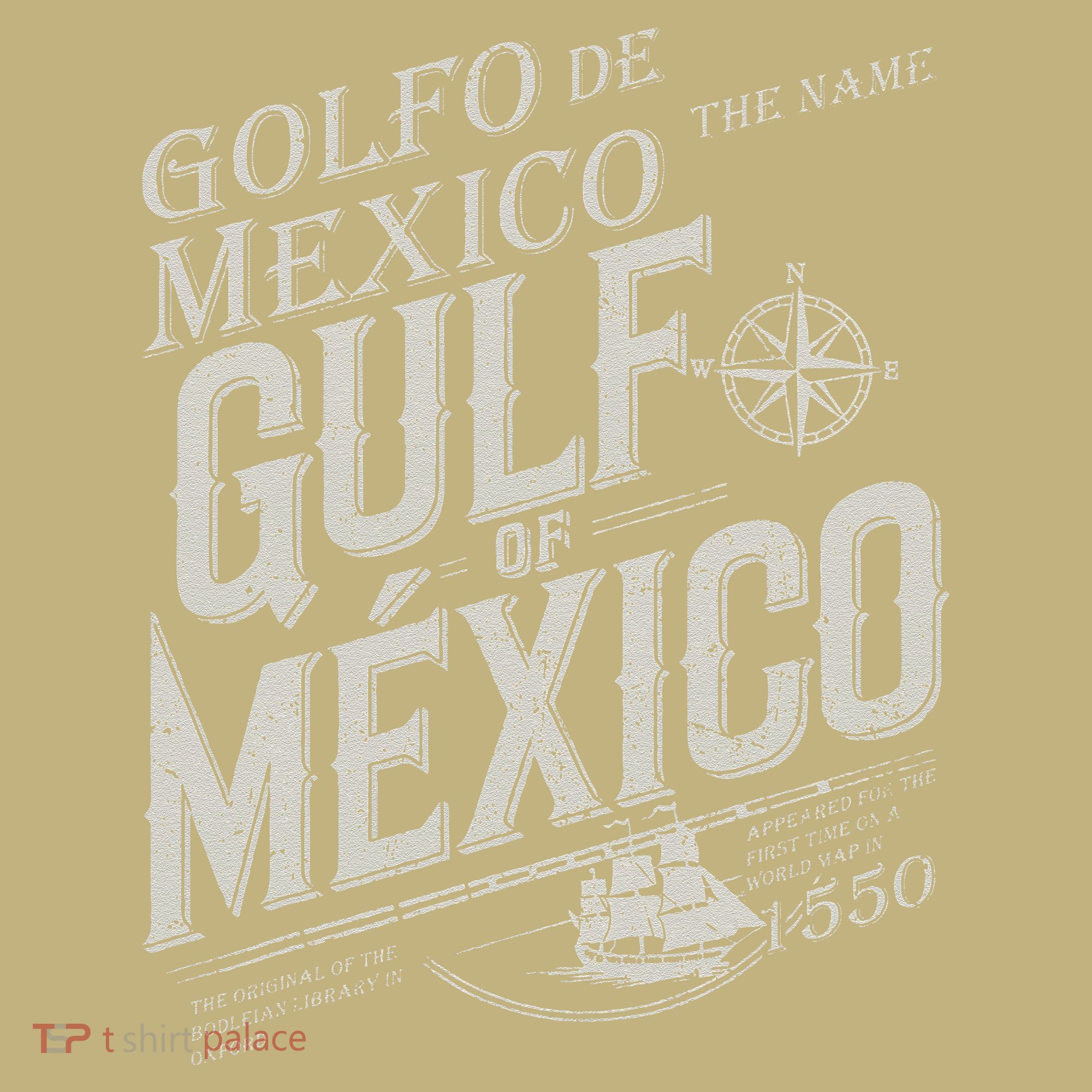 Gulf Of Mexico Since 1550 History Origin Facts Kids T-Shirt