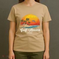 Gulf Of Mexico Since 1550 Vintage Beach Palm Proud Mexican T-Shirt thumb 4