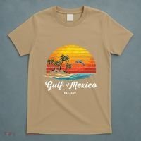 Gulf Of Mexico Since 1550 Vintage Beach Palm Proud Mexican T-Shirt thumb 5