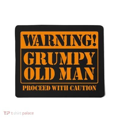 Grumpy Old Man For Grandfathers Dads Mousepad