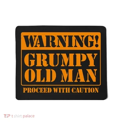 Grumpy Old Man For Grandfathers Dads Mousepad