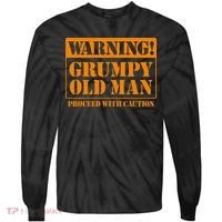 Grumpy Old Man For Grandfathers Dads Tie-Dye Long Sleeve Shirt thumb 0