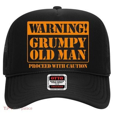 Grumpy Old Man For Grandfathers Dads Hat