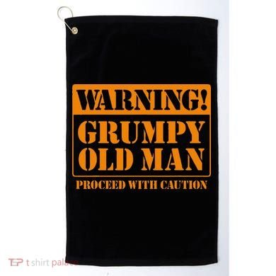 Grumpy Old Man For Grandfathers Dads Golf Towel