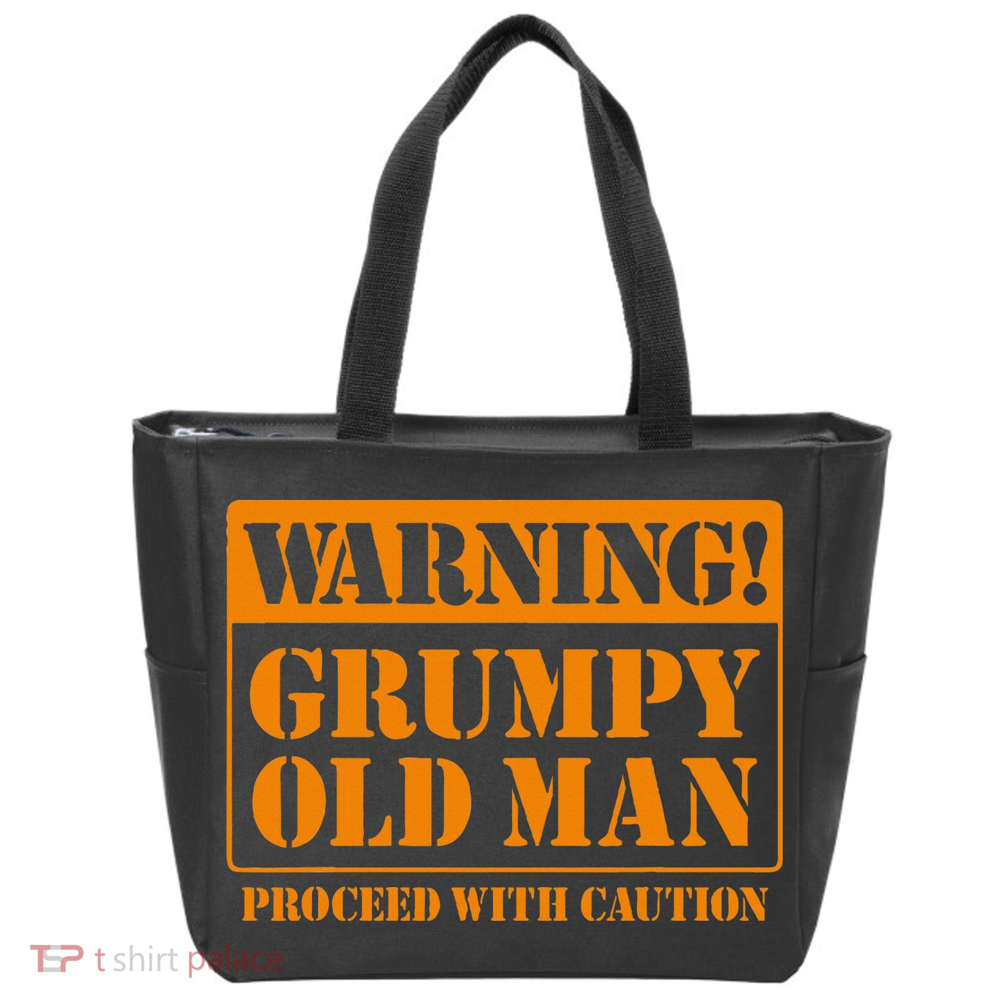Grumpy Old Man For Grandfathers Dads Tote Bag