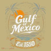 Gulf Of Mexico Est 1550 Retro Vintage Beach T-Shirt thumb 7