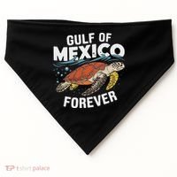 Gulf Of Mexico Forever Sea Turtle USA-Made Doggie Bandana thumb 0